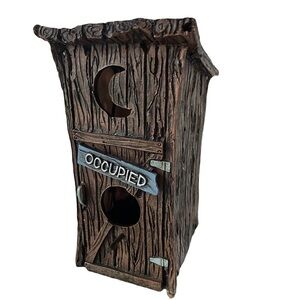 Bird House Occupied Outhouse